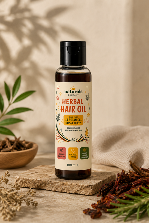 Herbal Hair Oil – 14 Botanical Oils & Herbs