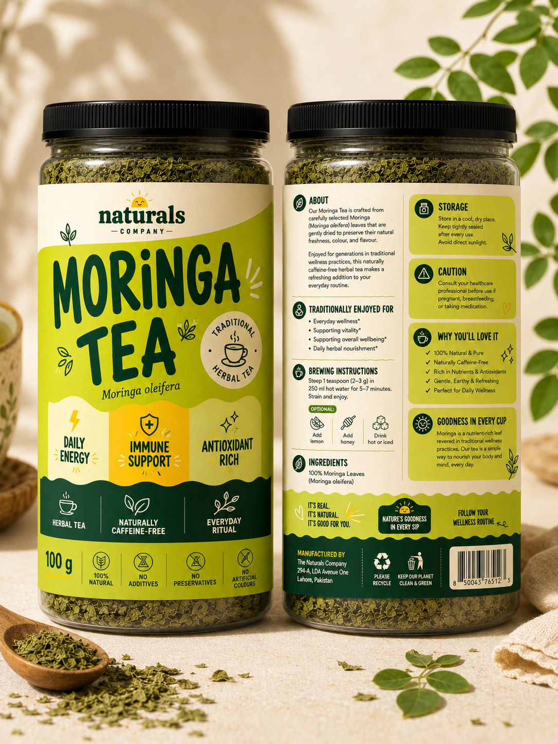 Moringa Herbal Tea – Everyday Wellness | 100g
