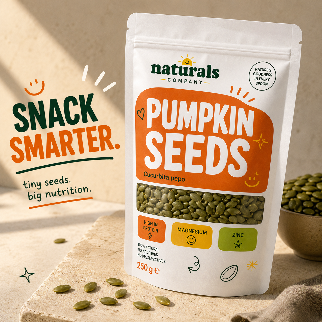 Super Pumpkin Seeds | Protein, Magnesium & Zinc